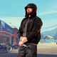 An image of Marshall "Eminem" Mathers III superimposed on a Grand Theft Auto background.